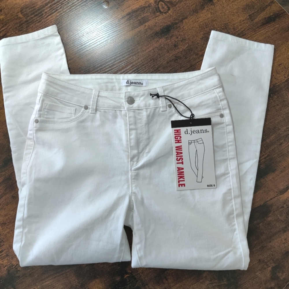 NWT d.jeans white high waist
